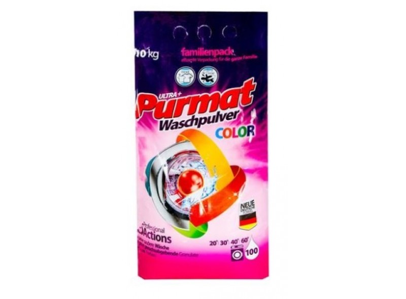 Порошок для прання Purmat Color 10 кг, п/е (97-037) Порошок для прання Purmat Color 10 кг, п/е (97-037)
